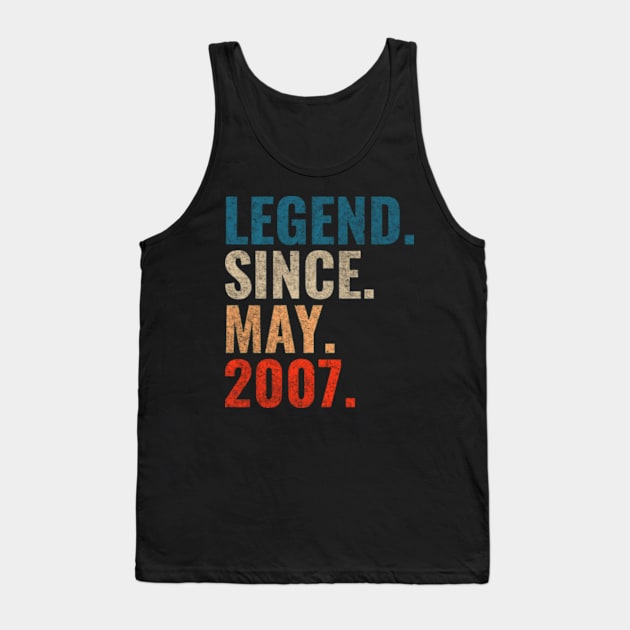 Legend since May 2007 Retro 2007 Tank Top by TeeLogic